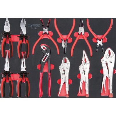 KS Tools 711.1012 Zange - Schwer, 12 Stück, Systemeinlage KS Tools 711.1012 Zange - Schwer, 12 Stück, Systemeinlage