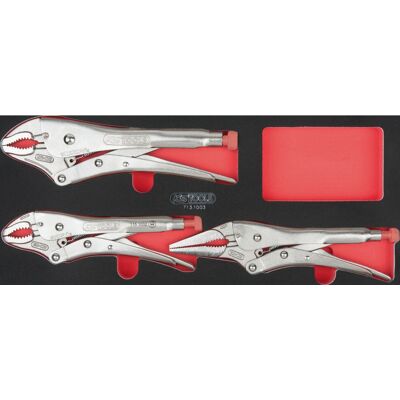KS Tools 713.1003 plier - 3-piece set for service cart KS Tools 713.1003 plier - 3-piece set for service cart