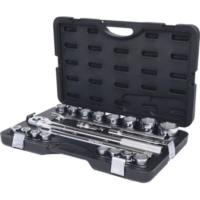 KS Tools 911.0752 Steckschlüssel-Set - 21 Teile, 6-Kant, Chrom Vanadium Stahl KS Tools 911.0752 Steckschlüssel-Set - 21 Teile, 6-Kant, Chrom Vanadium Stahl