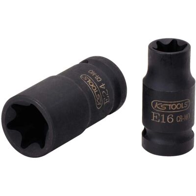 Ks Tools Prise E20 - E-TORX Femelle Courte DIN 3121 Ks Tools Prise E20 - E-TORX Femelle Courte DIN 3121