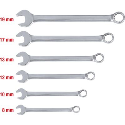 KS Tools 964.0130 Edelstahl Schraubenschlüssel-Set - 15° Gabel - 6 Teile KS Tools 964.0130 Edelstahl Schraubenschlüssel-Set - 15° Gabel - 6 Teile