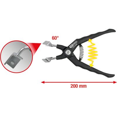 KS Tools 115.1308 Zange - 45° gebogen Relaiszange KS Tools 115.1308 Zange - 45° gebogen Relaiszange