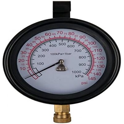KS Tools Manometer - 100mm, 0-10 bar, Schnellkupplung - Typ A KS Tools Manometer - 100mm, 0-10 bar, Schnellkupplung - Typ A