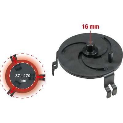 Chave de roda KS Tools 150.9388 - Ajustável, Compacta, Aço Chave de roda KS Tools 150.9388 - Ajustável, Compacta, Aço