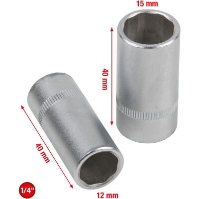 KS Tools 550.1170 Steckschlüsselsatz - Chrom-Vanadium 1/4" für Klima-Service KS Tools 550.1170 Steckschlüsselsatz - Chrom-Vanadium 1/4" für Klima-Service