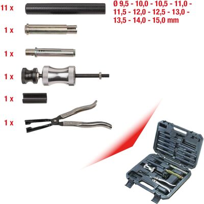 KS Tools 150.3510 Ensemble d'outils pour joints de tige de soupape - Kit universel de réparation - Publicité KS Tools 150.3510 Ensemble d'outils pour joints de tige de soupape - Kit universel de réparation - Publicité