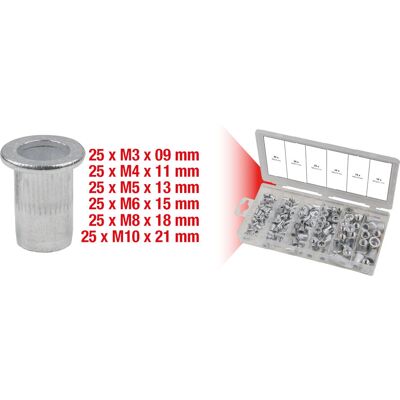 KS Tools 970.0620 Juego de remaches - Remaches, aluminio, M3x9mm a M10x21mm KS Tools 970.0620 Juego de remaches - Remaches, aluminio, M3x9mm a M10x21mm