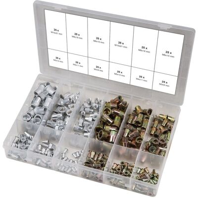 KSTOOLS Modell 970.0630 Kit med nitar och fästen - Stål & Aluminium KSTOOLS Modell 970.0630 Kit med nitar och fästen - Stål & Aluminium