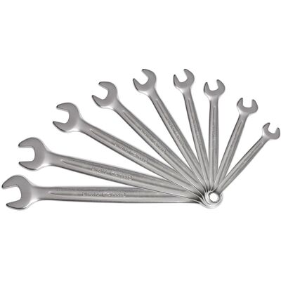 KS Tools 9-delige set met satijnchrom vanadium sleutels KS Tools 9-delige set met satijnchrom vanadium sleutels