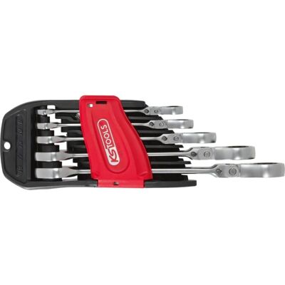 Juego de llaves de carraca KS TOOLS - 5 piezas - Cabezal inclinable y bloqueable - 503.4805 Juego de llaves de carraca KS TOOLS - 5 piezas - Cabezal inclinable y bloqueable - 503.4805