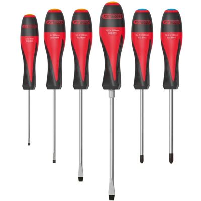 KS TOOLS - Zestaw 6 śrubokrętów - Płaskie / Phillips - Model 922.6040 KS TOOLS - Zestaw 6 śrubokrętów - Płaskie / Phillips - Model 922.6040