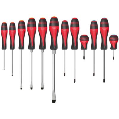 Zestaw śrubokrętów KS TOOLS - 12 szt. - PH, PZ, Płaski - Ergonomiczny i Trwały Zestaw śrubokrętów KS TOOLS - 12 szt. - PH, PZ, Płaski - Ergonomiczny i Trwały