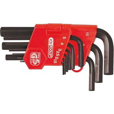 Ensemble de 9 clés à douille métriques courtes KS Tools - Chrome Vanadium Ensemble de 9 clés à douille métriques courtes KS Tools - Chrome Vanadium