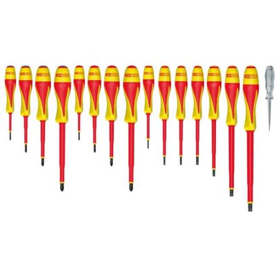 KS Tools 922.6219 Zestaw izolowanych śrubokrętów - 16 sztuk KS Tools 922.6219 Zestaw izolowanych śrubokrętów - 16 sztuk