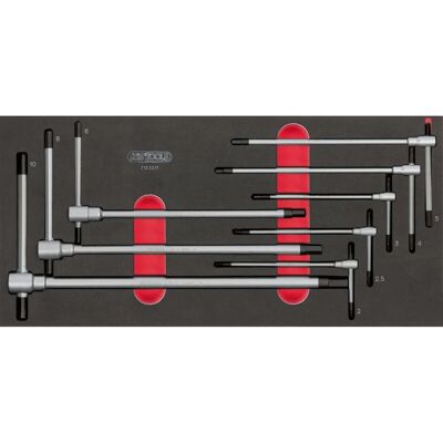 Conjunto de Llaves Hexagonales KS Tools 713.5017 - Mango en T, 8 Piezas - Automoción Conjunto de Llaves Hexagonales KS Tools 713.5017 - Mango en T, 8 Piezas - Automoción