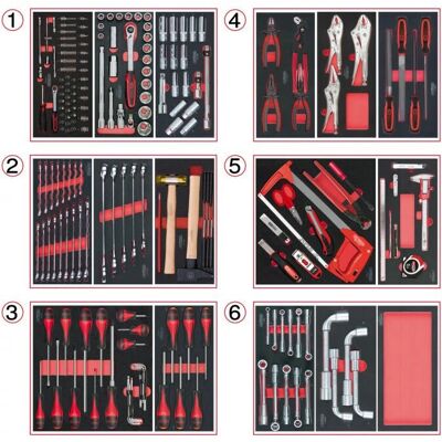Chariot à outils KS Tools 714.0202 - Empreinte laser - Résistant huiles et produits chimiques Chariot à outils KS Tools 714.0202 - Empreinte laser - Résistant huiles et produits chimiques