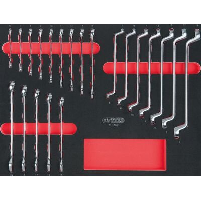 KS Tools 711.3021 - Werkzeugwagen + Montagewagen, SCS Schlüssel-Satz, 21 Teile KS Tools 711.3021 - Werkzeugwagen + Montagewagen, SCS Schlüssel-Satz, 21 Teile