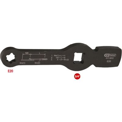KS Tools Chiave Torx E 3/4" - E20 - Acciaio Cromo-Vanadio KS Tools Chiave Torx E 3/4" - E20 - Acciaio Cromo-Vanadio