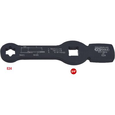 KS Tools 3/4" Torx E-Schlüssel E24 - 220mm KS Tools 3/4" Torx E-Schlüssel E24 - 220mm