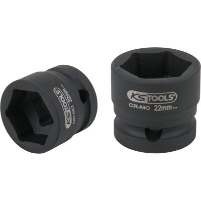 KS Tools 515.0071 Sechskant Steckschlüssel-Set - 22mm, Kurz, Chrom-Molybdän KS Tools 515.0071 Sechskant Steckschlüssel-Set - 22mm, Kurz, Chrom-Molybdän