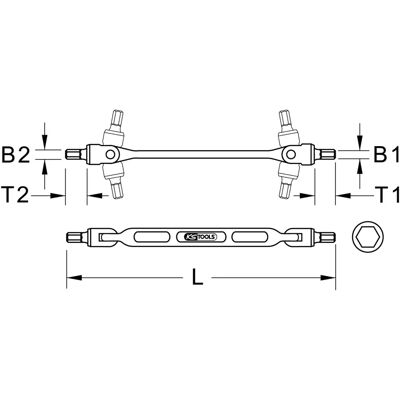 KSTOOLS KS TOOLS Doppel- Steckschlüssel - 17x19mm - Schwerlast KSTOOLS KS TOOLS Doppel- Steckschlüssel - 17x19mm - Schwerlast