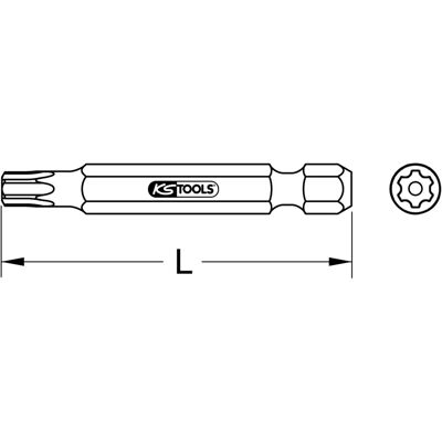 KS Tools IPR15 Embout Torx Plus - 50mm - Publicité KS Tools IPR15 Embout Torx Plus - 50mm - Publicité