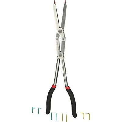 KS Tools 500.7015 - Szczypce - Podwójny design zawiasu, 5 wymiennych końcówek, Bardzo smukłe, Izolowane rączki KS Tools 500.7015 - Szczypce - Podwójny design zawiasu, 5 wymiennych końcówek, Bardzo smukłe, Izolowane rączki