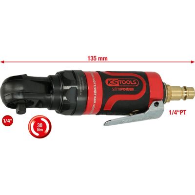 KS Tools 515.5505 Reversible 1/4'' Mini Air Ratchet - Ratchet Wrench KS Tools 515.5505 Reversible 1/4'' Mini Air Ratchet - Ratchet Wrench