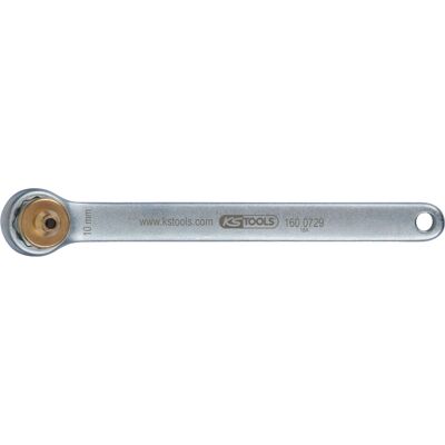 KS Tools 160.0729 Gyűrűkulcs - Rövid, 10 mm, Arany - Fékkel légtelenítő szerszám KS Tools 160.0729 Gyűrűkulcs - Rövid, 10 mm, Arany - Fékkel légtelenítő szerszám
