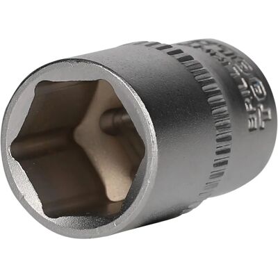 BRILLIANT TOOLS Soquete hexagonal - 12mm, 1/4" Acoplamento - DIN 3124 BRILLIANT TOOLS Soquete hexagonal - 12mm, 1/4" Acoplamento - DIN 3124