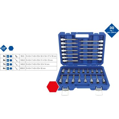 Brilliant Tools - Jeu de sockets BT022030 - Acier chromé-vanadium durable - Publicité Brilliant Tools - Jeu de sockets BT022030 - Acier chromé-vanadium durable - Publicité