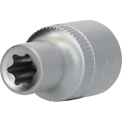 BRILLIANT TOOLS Porca E10 - 1/2" Torx - Acabamento cromado duradouro BRILLIANT TOOLS Porca E10 - 1/2" Torx - Acabamento cromado duradouro