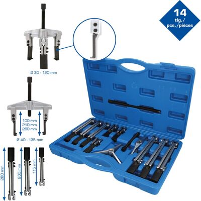 Set de extragători universali BRILLIANT TOOLS - 14 piese Set de extragători universali BRILLIANT TOOLS - 14 piese