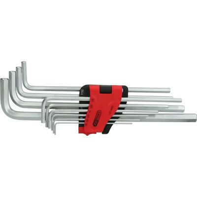KS Tools 151.4960 Innensechskant-Winkelstiftschlüssel-Set, extra lang, 10-tlg. KS Tools 151.4960 Innensechskant-Winkelstiftschlüssel-Set, extra lang, 10-tlg.