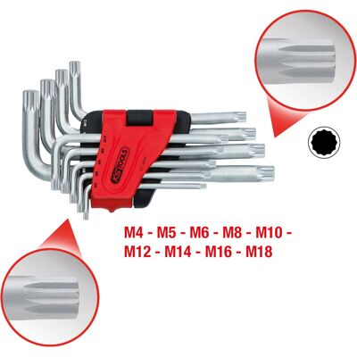 KS Tools 151.4630 Hex Key Set - Short - 9 pcs KS Tools 151.4630 Hex Key Set - Short - 9 pcs