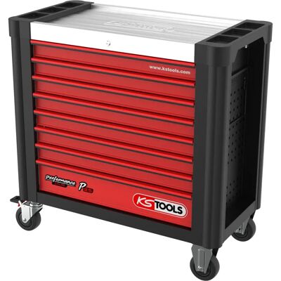 KSTOOLS P25 Werkstattwagen - 8 Schubladen, Schwarz/Rot KSTOOLS P25 Werkstattwagen - 8 Schubladen, Schwarz/Rot