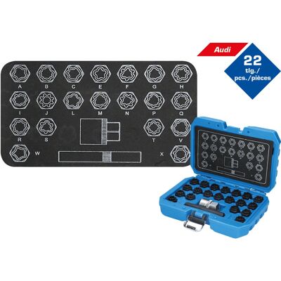 Brilliant Tools BT691360 Ensemble de Clés pour Écrous de Roue - Set de Douilles Brilliant Tools BT691360 Ensemble de Clés pour Écrous de Roue - Set de Douilles