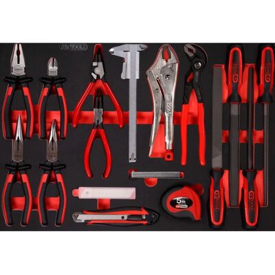 Ks Tools 811.0019 Performanceplus Werkzeugset - Zangen & Feilen Ks Tools 811.0019 Performanceplus Werkzeugset - Zangen & Feilen