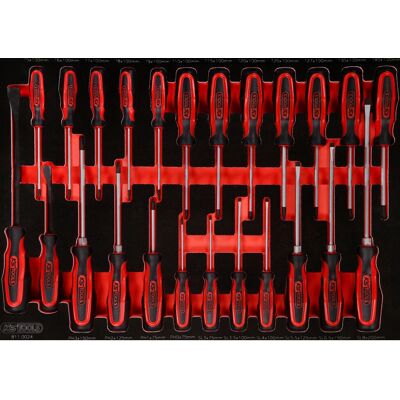KS Tools 811.0024 Schraubendreher-Set - Schaumstoffeinlage - 24 Stück KS Tools 811.0024 Schraubendreher-Set - Schaumstoffeinlage - 24 Stück