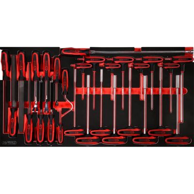 KS Tools 813.0028 Werkzeug-Set - 28 Stück, Öl- und Chemikalienbeständig, Schaumstoffeinlage KS Tools 813.0028 Werkzeug-Set - 28 Stück, Öl- und Chemikalienbeständig, Schaumstoffeinlage