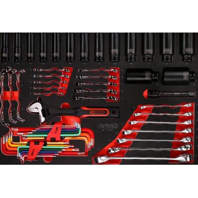 Clé à fourche KS Tools 811.1055 - Jeu de 55 pièces - Publicité Clé à fourche KS Tools 811.1055 - Jeu de 55 pièces - Publicité