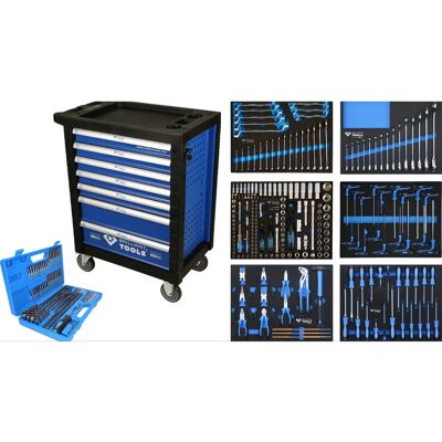 Brilliant Tools BT153473 Werkstattwagen - 7 Schubladen, 473 Werkzeuge Brilliant Tools BT153473 Werkstattwagen - 7 Schubladen, 473 Werkzeuge