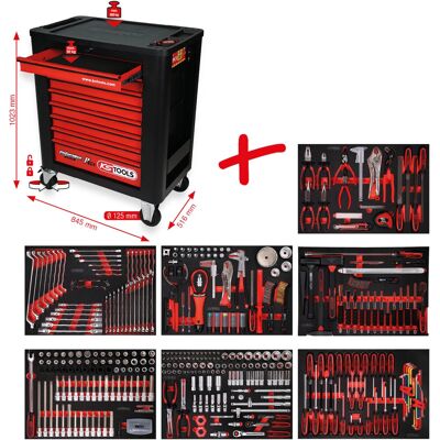 KS Tools P15 Hellblau Werkstattwagen - Werkzeugwagen KS Tools P15 Hellblau Werkstattwagen - Werkzeugwagen