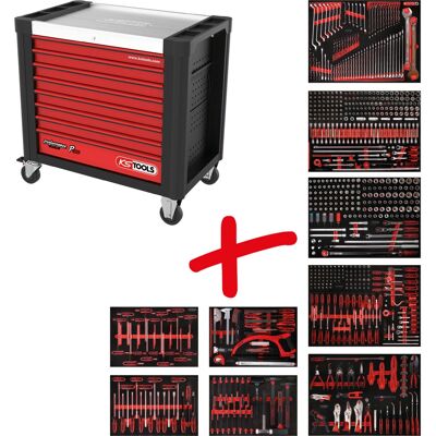 KS Tools 830.9706 Werkstattwagen - 706 Werkzeuge, 7 Schubladen KS Tools 830.9706 Werkstattwagen - 706 Werkzeuge, 7 Schubladen