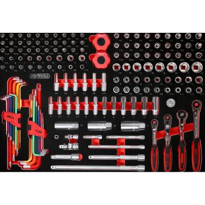 KS Tools 811.0156 Steckschlüsselsatz - 156 Teile, Schaumstoffeinlage KS Tools 811.0156 Steckschlüsselsatz - 156 Teile, Schaumstoffeinlage