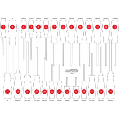 KS Tools 811.0027-97 Accesorio de almacenamiento de herramientas - Inserto de espuma KS Tools 811.0027-97 Accesorio de almacenamiento de herramientas - Inserto de espuma