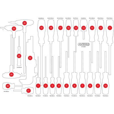 Inserto de espuma KS Tools 811.0034-97 - Accesorio de almacenamiento Inserto de espuma KS Tools 811.0034-97 - Accesorio de almacenamiento