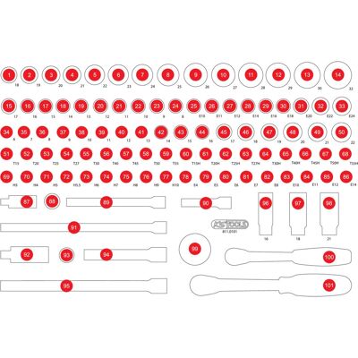 KS Tools 811.0101-97 Accesorio de caja de almacenamiento - Accesorio de caja de almacenamiento KS Tools 811.0101-97 Accesorio de caja de almacenamiento - Accesorio de caja de almacenamiento