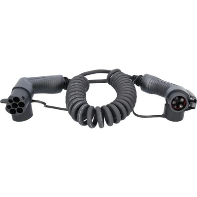 KS Tools efuturo spirál töltőkábel - Típus 2 a Típus 1, 3,7 kW, 5m KS Tools efuturo spirál töltőkábel - Típus 2 a Típus 1, 3,7 kW, 5m