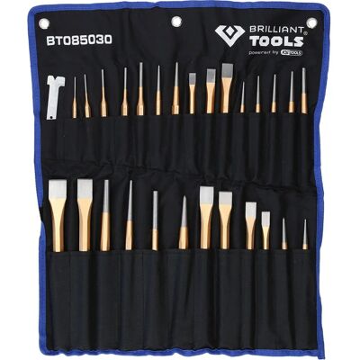 Brilliant Tools BT085030 Metalworking Chisel Set - 28 Piece Brilliant Tools BT085030 Metalworking Chisel Set - 28 Piece